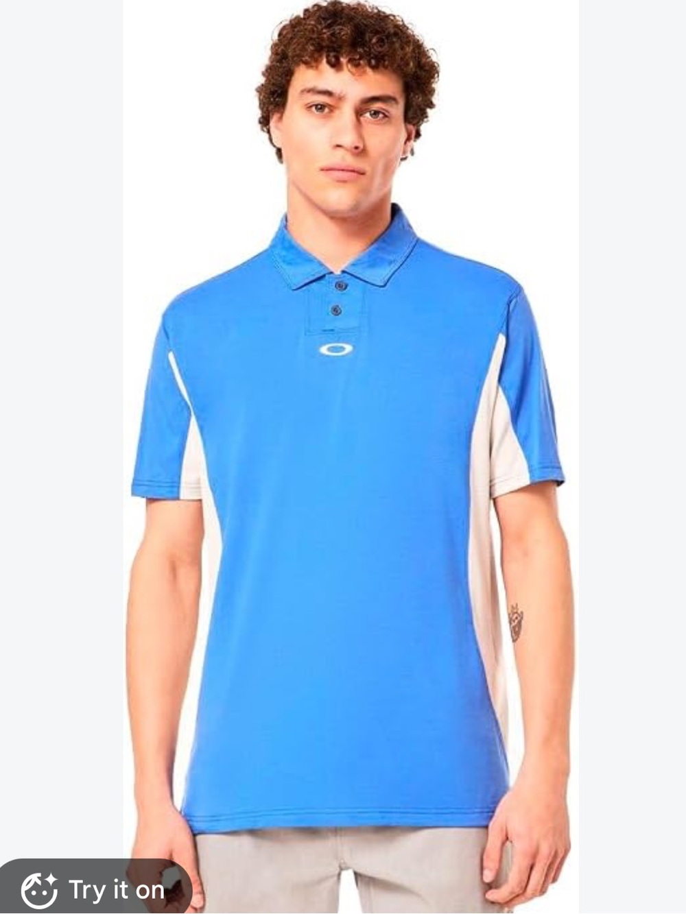 Oakley Men's Blue C1 Airvent HydroLix Regular Fit Golf Polo Shirt Size XXL